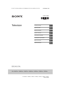 Manuál Sony Bravia KDL-49WE660 LCD televize