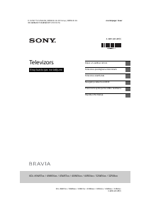 Rokasgrāmata Sony Bravia KDL-49WE663 Šķidro kristālu televizors