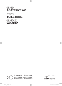 Mode d’emploi Miomare IAN 71096 Abattant WC