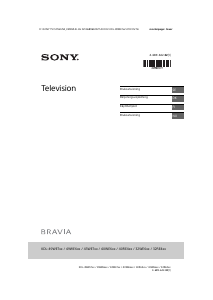 Bruksanvisning Sony Bravia KDL-49WE750 LCD TV
