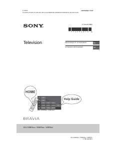 Посібник Sony Bravia KDL-50WF665 Рідкокристалічний телевізор