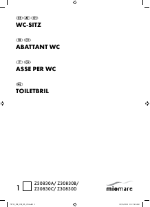 Manuale Miomare IAN 79713 Sedile WC