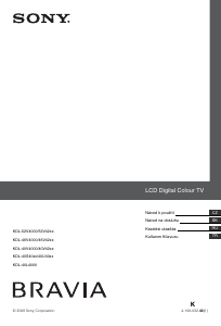 Használati útmutató Sony Bravia KDL-52V4210 LCD-televízió