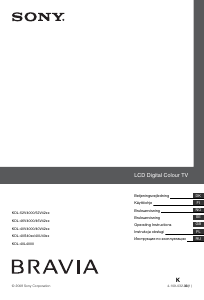Manual Sony Bravia KDL-52V4210 LCD Television