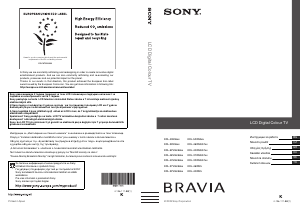 Εγχειρίδιο Sony Bravia KDL-52V5500 Τηλεόραση LCD