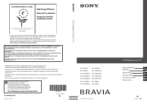 Brugsanvisning Sony Bravia KDL-52V5500 LCD TV