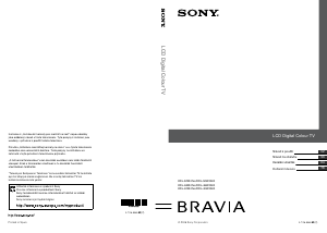 Manuál Sony Bravia KDL-52W4710 LCD televize