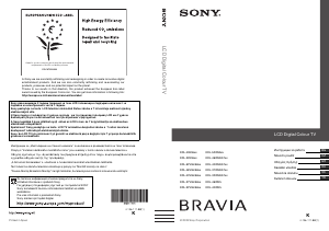 Εγχειρίδιο Sony Bravia KDL-52W5500 Τηλεόραση LCD