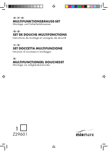 Manuale Miomare IAN 71095 Soffione doccia