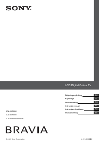 Bruksanvisning Sony Bravia KDL-52Z5500 LCD-TV