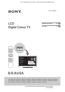 Manual Sony Bravia KDL-55EX723 LCD Television