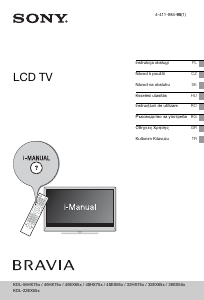 Manuál Sony Bravia KDL-55HX750 LCD televize