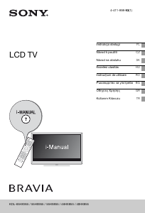 Manuál Sony Bravia KDL-55HX855 LCD televize