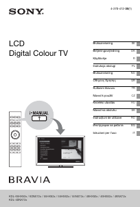 Manuale Sony Bravia KDL-55HX920 LCD televisore