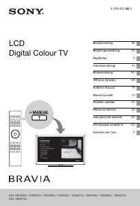 Manuale Sony Bravia KDL-55NX723 LCD televisore
