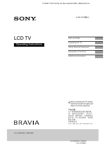 Manual Sony Bravia KLV-32EX330 LCD Television