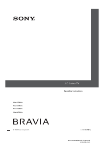Manual Sony Bravia KLV-37S550A LCD Television