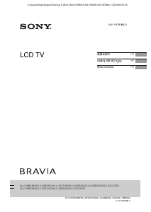 Mode d’emploi Sony Bravia KLV-46BX450 Téléviseur LCD