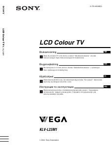 Bruksanvisning Sony Bravia KLV-L23M1 LCD TV