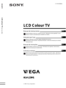 Manuale Sony Bravia KLV-L23M1 LCD televisore