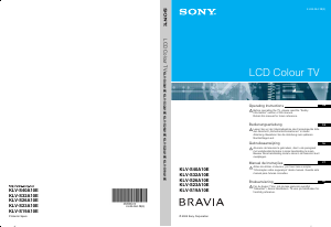 Bedienungsanleitung Sony Bravia KLV-S19A10E LCD fernseher