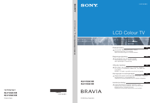 Bruksanvisning Sony Bravia KLV-V32A10E LCD TV