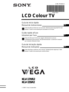 Manual de uso Sony Wega KLV-15SR2 Televisor de LCD