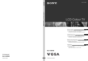 Mode d’emploi Sony Wega KLV-15SR3E Téléviseur LCD