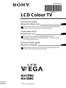 Manual Sony Wega KLV-17HR2 Televisor LCD