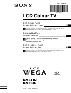 Manuale Sony Wega KLV-21SR2 LCD televisore