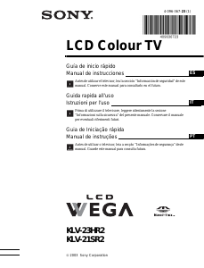 Manuale Sony Wega KLV-23HR2 LCD televisore