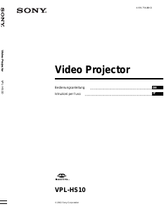 Bedienungsanleitung Sony VPL-HS10 Projektor