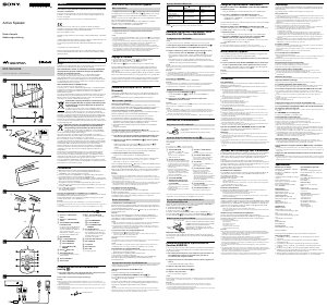 Mode d’emploi Sony RDP-NWG400B Haut-parleur