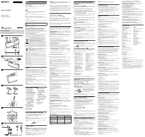 Návod Sony RDP-NWG400B Reproduktor