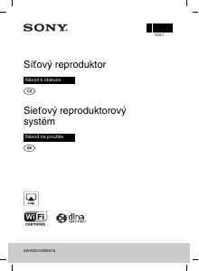 Návod Sony SA-NS310 Reproduktor