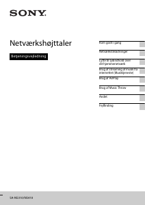 Brugsanvisning Sony SA-NS310 Højttaler