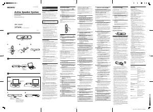 Mode d’emploi Sony SRS-T100PC Haut-parleur