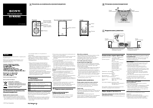 Руководство Sony SS-NA5ESPE Динамики