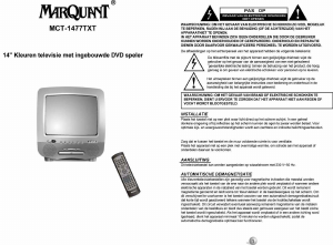 Handleiding MarQuant MCT-1477TXT Televisie