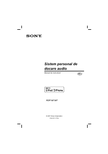 Manual Sony RDP-M15IP Boxă andocare