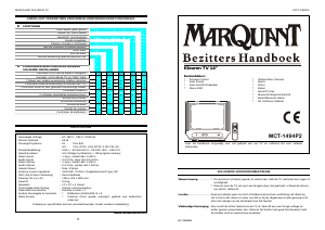 Handleiding MarQuant MCT-1494P2 Televisie