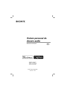 Manual Sony RDP-V20IP Boxă andocare