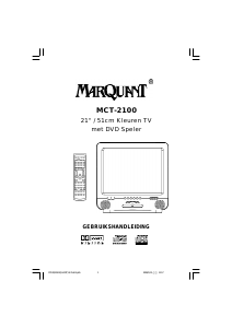 Handleiding MarQuant MCT-2100 Televisie