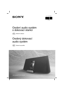 Manuál Sony RDP-XA700IP Reproduktorová sada