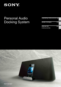 Manual de uso Sony RDP-XA700IP Docking station