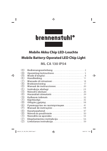 Bedienungsanleitung Brennenstuhl ML CA 130 IP54 Leuchte