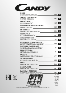 Instrukcja Candy CHG6BFB4WB Płyta do zabudowy