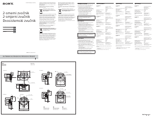Priročnik Sony XS-FB1620E Avtomobilski zvočnik