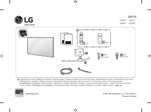 Bruksanvisning LG 43UJ634V LED TV