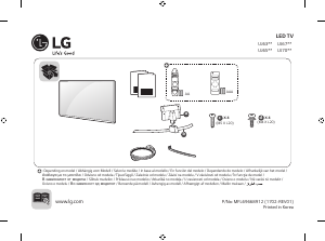 Bruksanvisning LG 55UJ635V LED TV